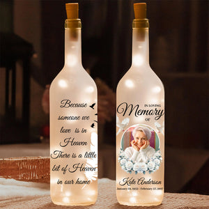 Custom Photo Gifts For Heaven Bottle Lamp 01HUDT220225 - Bottle Lamp - GoDuckee