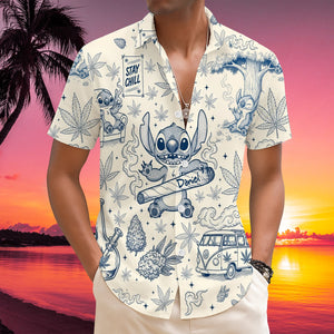 Stay Chill Hawaiian Shirt Personalized Gifts For Stoners 01TOLU140625 - Hawaiian Shirts - GoDuckee