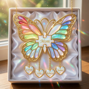 Butterfly Mom Suncatcher Ornament - Personalized Gifts For Mother's Day 01nalu170326 - Ornament - GoDuckee