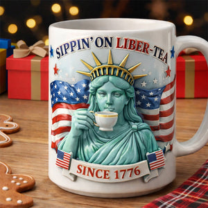 Libertea Coffee Mug American Freedom - Personalized Gift For Patriots 04totn040326 - Coffee Mug - GoDuckee