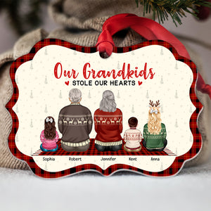 Our Grandkids Stole Our Hearts-Personalized Medallion Acrylic Ornament- PW 05htqn220923tm - Ornament - GoDuckee