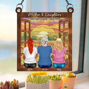 Personalized Gifts For Mom Suncatcher Window Hanging Ornament 06QHQN240224TM Mother's Day - Ornaments - GoDuckee