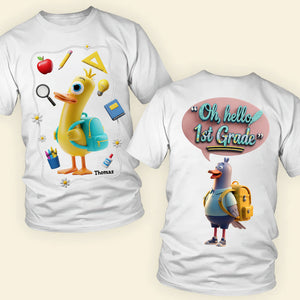 Duck & Bird Grade Level Kid Shirt - Personalized Gifts For Kid 06OHDT160725 - Shirts - GoDuckee