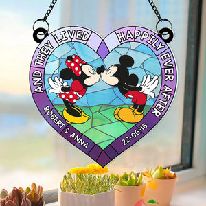 Personalized Gifts For Couple Suncatcher Window Hanging Ornament 01qhqn290524 Anniversary - Ornaments - GoDuckee