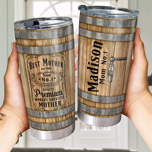 Personalized Gifts For Mom Tumbler, Whiskey & Bourbon Barrel 031qhqn210325 - Tumbler Cup - GoDuckee