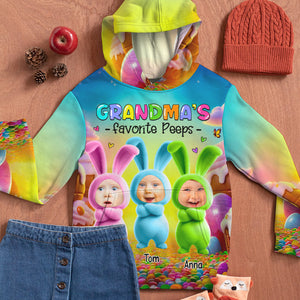 Custom Photo Gifts For Grandma Shirt Bunny Grandkids 01TGDT100325 - AOP Products - GoDuckee