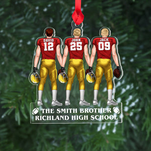 Football Team Personalized Ornament, Gift For Football Lovers - Ornament - GoDuckee