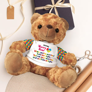 Personalized Gift For Autistic Bear With Shirt 03HULU260225 - Bear - GoDuckee
