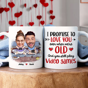 Personalized Gift For Couple Mug I Promise To Love You - Coffee Mug - GoDuckee