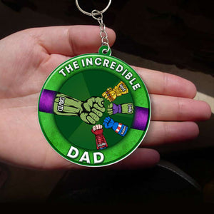 Dad 07qhqn270523ha Personalized Keychain QNFBK - Keychains - GoDuckee