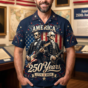 Celebrating 250 Years Of Freedom Hawaiian Shirt - Personalized Gifts For Patriots 01NATN290526 - Hawaiian Shirts - GoDuckee