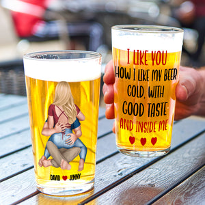 Personalized Gifts For Couple Beer Glass 03natn220724hh Sexy Couple - Beer Glasses - GoDuckee