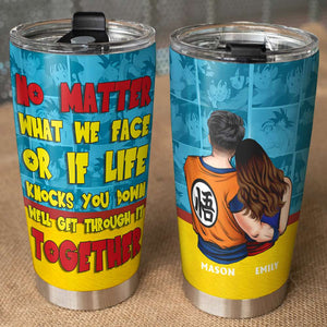 Personalized Gifts For Couple Tumbler No Matter What We Face 04OHMH230124HH - Tumbler Cups - GoDuckee