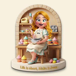 Sweet Baking Girl Fridge Magnet - Personalized Gift For Bakers 01PGTA061225 - Fridge Magnet - GoDuckee
