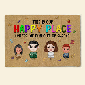 Personalized Gift For Family Doormat This Is Our Happy Place 03KAMH150124HH - Doormats - GoDuckee