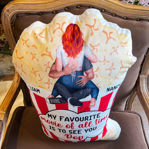 My Favourite Movie Of All Time Is To See You Pop, Personalized Pillow, Gifts For Movie Lover - Pillow - GoDuckee