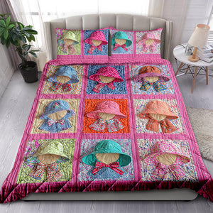 Sunbonnet Sue Quilt Bed Set 09qnqn041124 Gifts For Girl - Blanket - GoDuckee