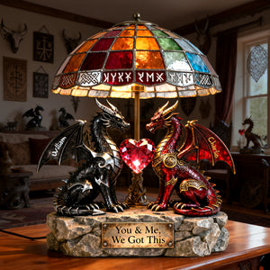 Viking Couple Light Box Personalized Gifts For Couple 05PGLU070226 - Light Box - GoDuckee