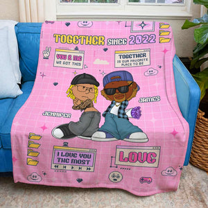Personalized Gifts For Couple Blanket 03TODT070125HG - Blanket - GoDuckee