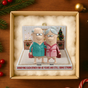 Personalized Funny Gifts For Old Couple Christmas Ornament 03natn021125 - Ornament - GoDuckee
