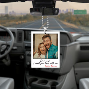 Custom Photo Gifts For Couple, Cute Moment Car Ornament 01pgpu180724 - Ornament - GoDuckee