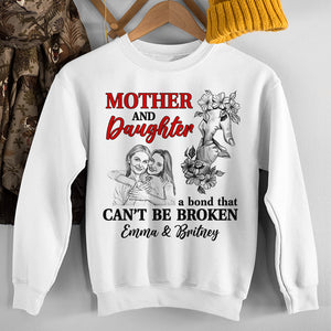Custom Photo Gifts For Mom Shirt Mother And Daughter A Bond That Can't Be Broken - 2D Shirts - GoDuckee