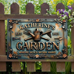 Hoe Life Metal Sign – Personalized Gifts for Garden Lovers 04qhqn090725 - Metal Signs - GoDuckee