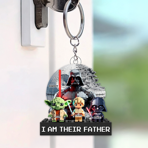 Galaxy Dad Keychain - Personalized Gifts For Dad 01OHPU230525 - Keychains - GoDuckee
