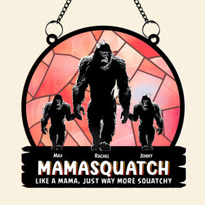 Personalized Gifts For Bigfoot Mom Suncatcher Window Hanging Ornament 02QHTN250424 Mother's Day - Ornaments - GoDuckee