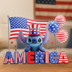 Independence Day Acrylic Plaque - Personalized Gifts For Americans 04ohpu050625 - Shaped Plaques - GoDuckee