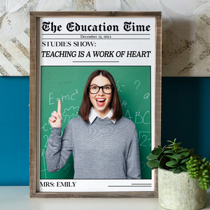 Custom Photo Gifts For Teacher Canvas, Newspaper 02tgpu171224 - Poster & Canvas - GoDuckee