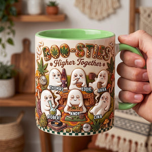Boo Stoner Friends Accent Mug - Personalized Gifts For Besties 04todh190826 - Coffee Mug - GoDuckee