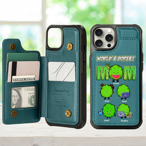 Personalized Gift For Weed Mom Leather Flip Wallet Phone Case 01TOLU270225 - Phone Case - GoDuckee