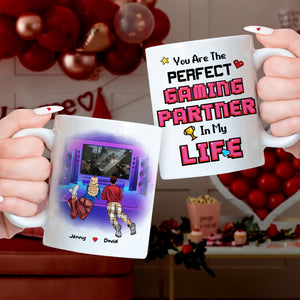 You Are The Perfect Gaming Partner In My Life, Couple Gift, Personalized Mug, Gamer Couple Mug - Coffee Mug - GoDuckee