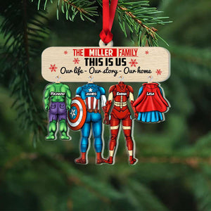 Family Our Life, Our Story, Our Home 01nahn311023 Personalized Ornament - Ornament - GoDuckee