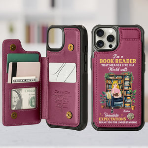 Personalized Gifts For Book Lovers Leather Flip Wallet Phone Case 04xqtn240225pa I'm A Book Reader - Phone Case - GoDuckee