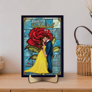 Personalized Gifts For Couple Wood Sign I Am Enchanted By You 05HTPU060224PA - Wood Signs - GoDuckee