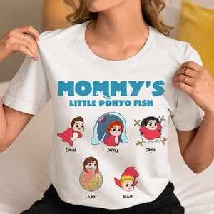 Personalized Gifts For Mom Shirt Mommy's Little Fish 06HTHN290224 - 2D Shirts - GoDuckee