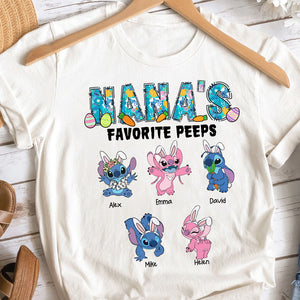 Personalized Gifts For Grandma Shirt Nana's Favorite Peeps 01OHHN260224 - 2D Shirts - GoDuckee