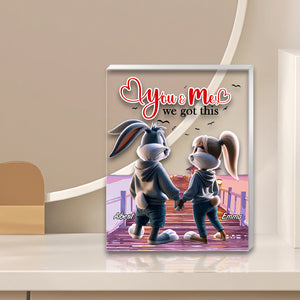 Personalized Gift For Couples Plaque You & Me We Got This 01KALU201224 - Shaped Plaques - GoDuckee