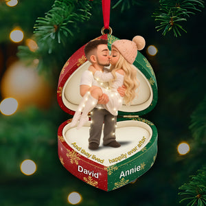 Sweet Box Couple Ornament - Personalized Custom Photo Gift For Couples 08PGLU240925 - Ornament - GoDuckee