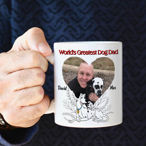 World's Greatest Dog Dad, Personalized Dog Dad Mug, Dog Lover Mug Gift, 02OHPO201223 - Coffee Mug - GoDuckee