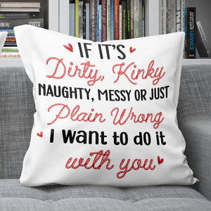 Partners In Crime, Gift For Couple, Personalized Pillow, Funny Couple Pillow, Couple Gift - Pillow - GoDuckee
