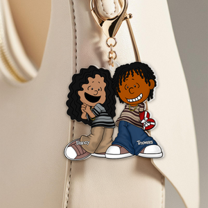 Personalized Gifts For Couple Keychain, Gangsta Love 03qhpu030125hg - Keychains - GoDuckee
