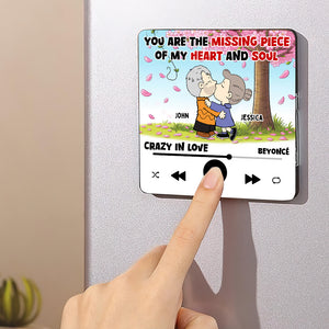 Personalized Gifts For Cartoon Lover Music Fridge Magnet Missing Piece Couple 01XQDT271224HG - Fridge Magnet - GoDuckee