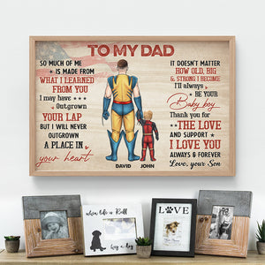 We Love You Dad 05NAHN040523TM Personalized Dad Hero Canvas Poster Print - Poster & Canvas - GoDuckee