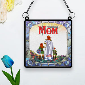Personalized Gifts For Mom Suncatcher Window Hanging Ornament 01KAMH250424HG Mother's Day - Ornaments - GoDuckee