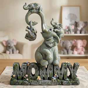 Strong Mama Elephant Acrylic Plaque - Personalized Gifts For Mom 01TGLU020426 - Shaped Plaques - GoDuckee
