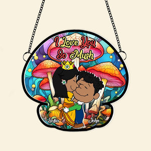 Personalized Gifts For Couples Acrylic Suncatcher Love You So Mush 04TGMH191224HG - Ornament - GoDuckee