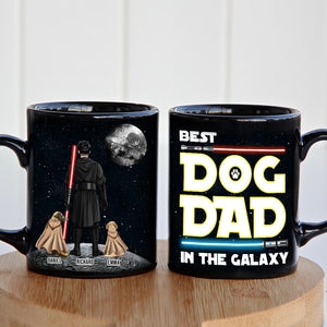 Personalized Gifts For Dad Coffee Mug Best Dog Dad In The Galaxy 012QHTH210324DAHHHG - Coffee Mugs - GoDuckee